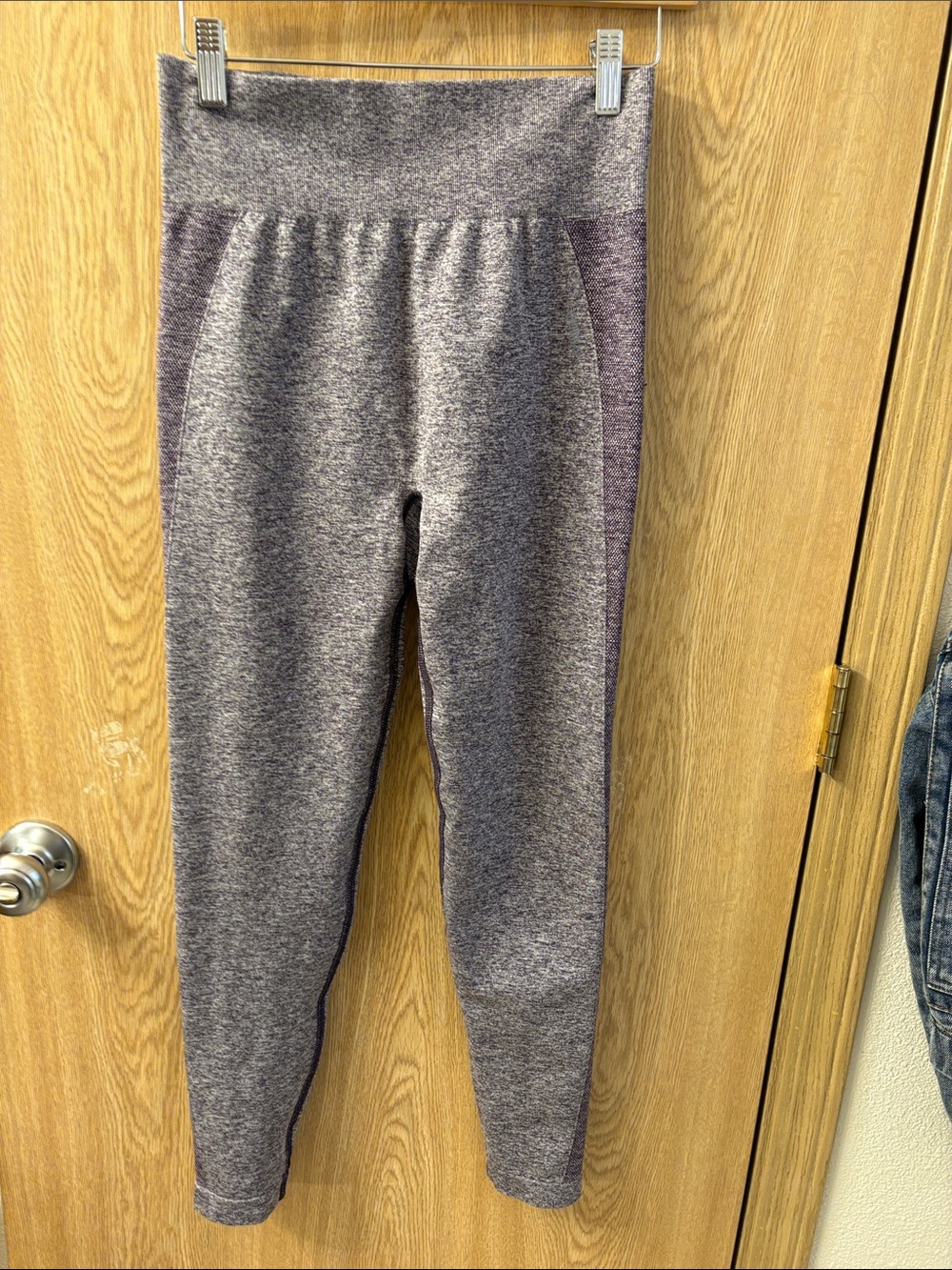 Gymshark Heathered Purple Seamless Active Leggings